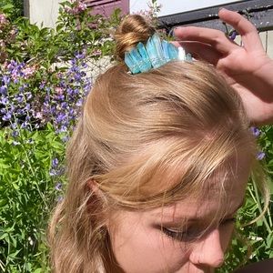 Dyed Aura Quartz Mini Crystal Crown
